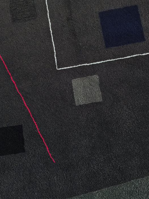 Guy de Lussigny Geometric Abstract Rug / Tapestry for Tisca France