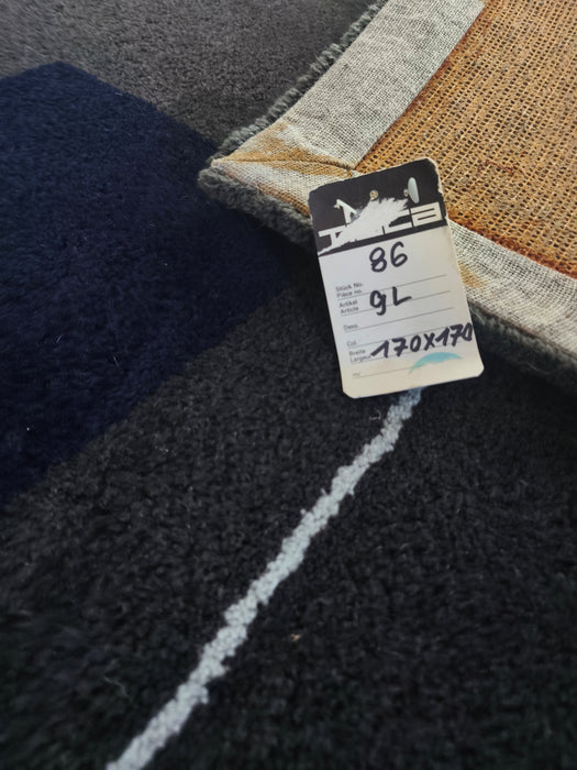 Guy de Lussigny Geometric Abstract Rug / Tapestry for Tisca France