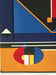 Modern Geometric Silkscreen Print by József Kádár, 1997 (Edition 12/25)