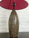 Chulucanas Handcrafted Ceramic Table Lamp, Peru, Dated 2005