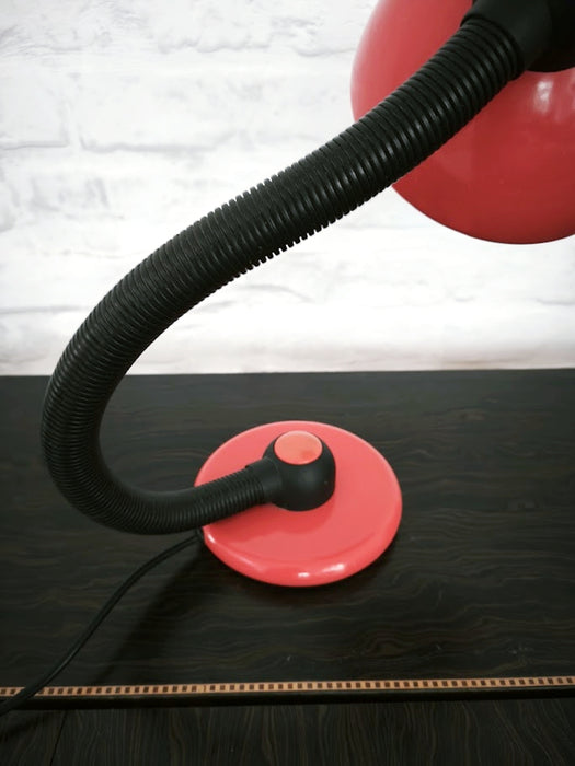 Klaus Hempel V3925/01 Red Desk Lamp for Hustadt Leuchten, Germany 1970s