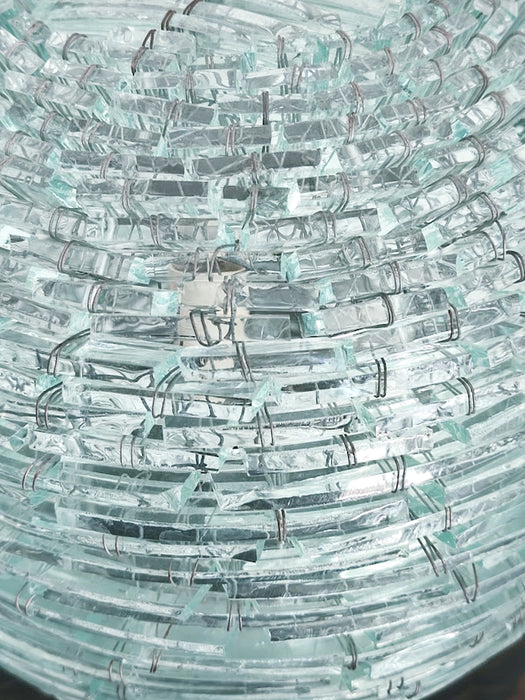 Vintage "Tao" Hand-Assembled Glass Table Lamp – Italy, 1960s