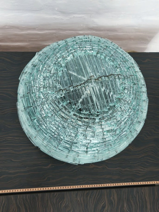 Vintage "Tao" Hand-Assembled Glass Table Lamp – Italy, 1960s