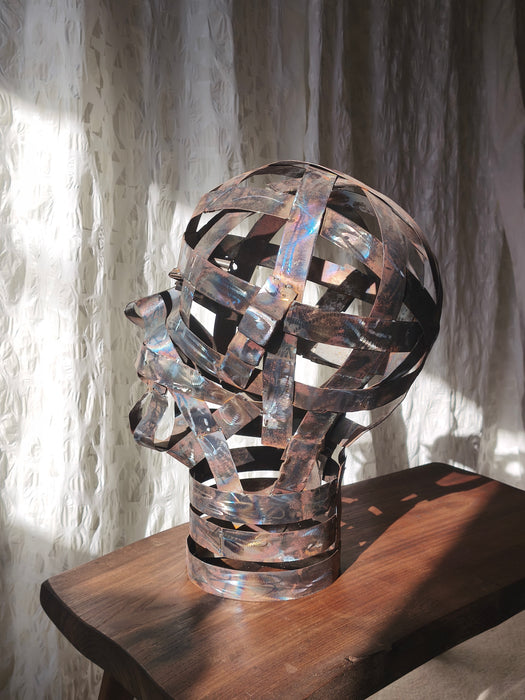 “Kraftwerk” Welded Steel Sculpture József Szabó Trash Works Industrial 2024