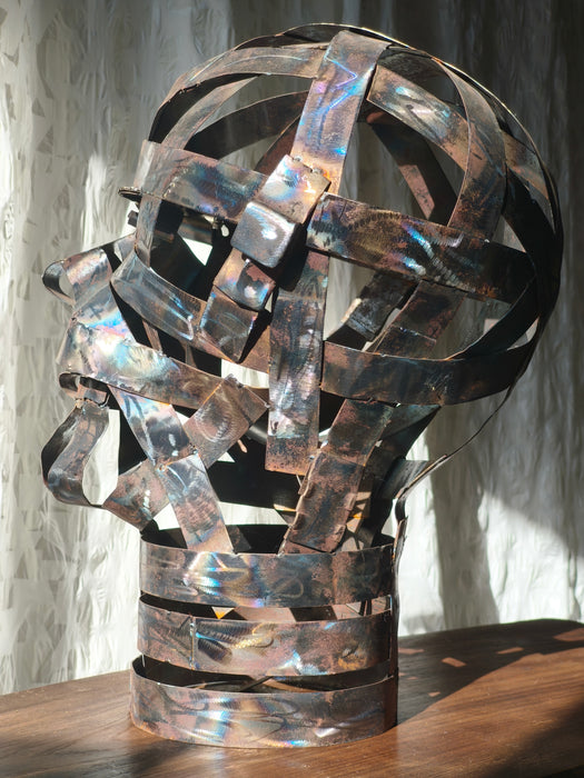 “Kraftwerk” Welded Steel Sculpture József Szabó Trash Works Industrial 2024