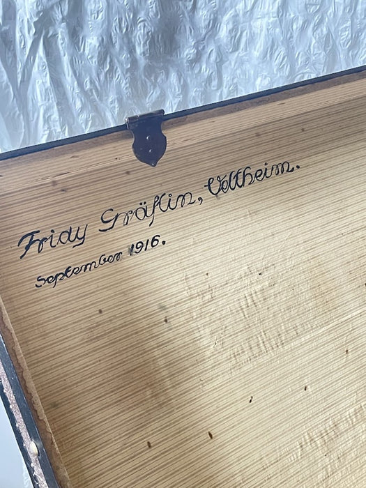 Early 20th Century Railway Travel Trunk Switzerland 