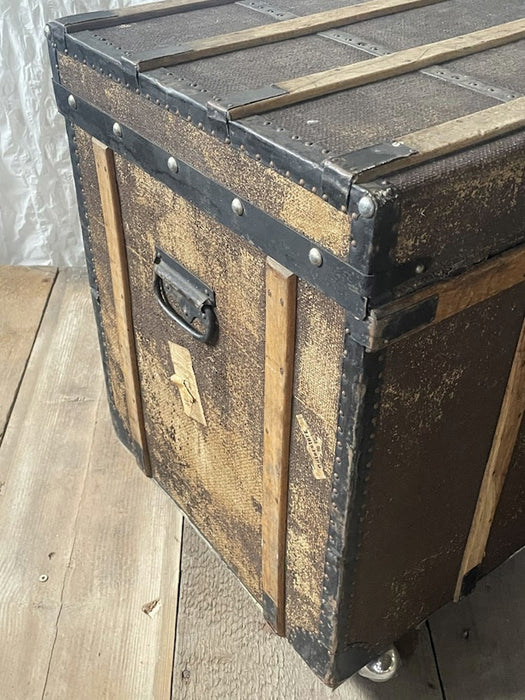Early 20th Century Railway Travel Trunk Switzerland 