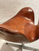 First Edition Arne Jacobsen Swan Chair, Original Patinated Cognac Leather