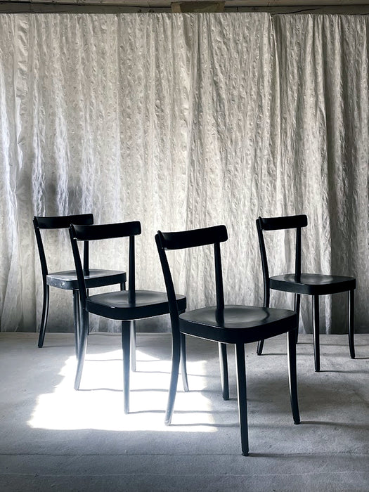  Moser 1-250 Wooden Dining Chairs, Werner Max Moser Design