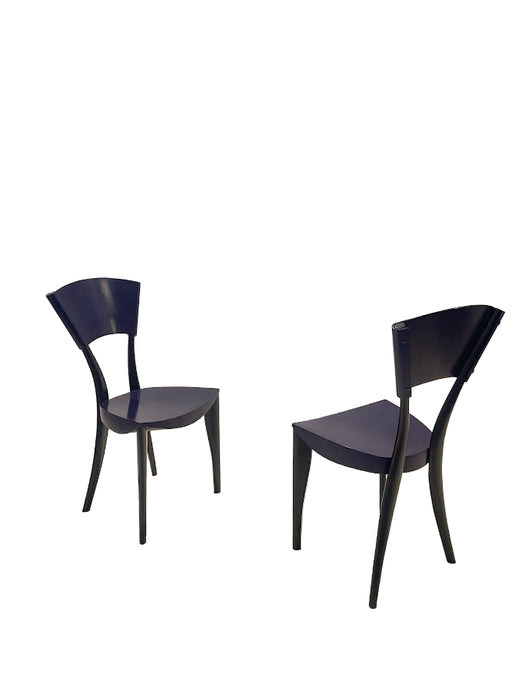 Pair of “Karina” Chairs by J. Mancini & G. Fois-Dorell for Sawaya & Moroni, 1990s