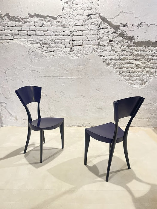 Pair of “Karina” Chairs by J. Mancini & G. Fois-Dorell for Sawaya & Moroni, 1990s