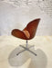 Swan Chair by Arne Jacobsen in Original Cognac Leather, Adjustable Height, Fritz Hansen