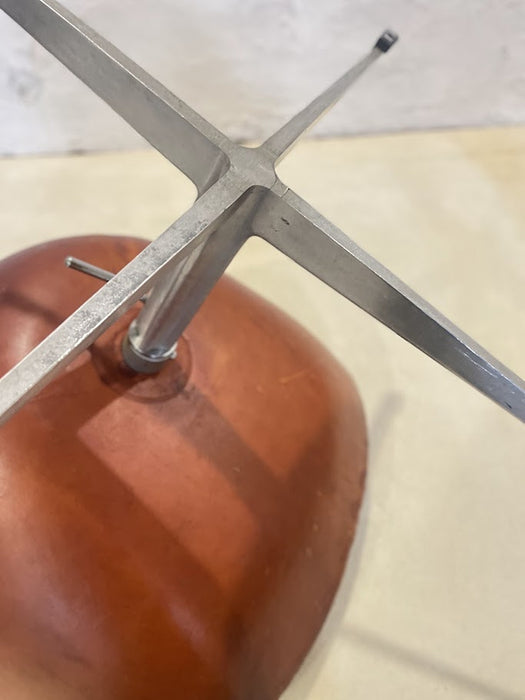 Swan Chair by Arne Jacobsen in Original Cognac Leather, Adjustable Height, Fritz Hansen