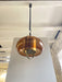 Brass and Smoked Glass Pendant Lamp by Temde Germany 1970s