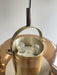 Brass and Smoked Glass Pendant Lamp by Temde Germany 1970s