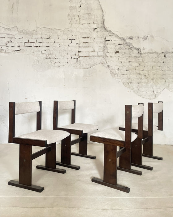 Danish Modern Dining Chairs by Poul H. Poulsen for Gangso Mobler 1970s