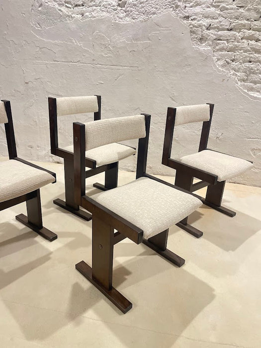 Danish Modern Dining Chairs by Poul H. Poulsen for Gangso Mobler 1970s