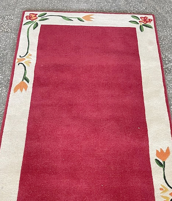 Hand-Tufted Wool Rug 1980s France
