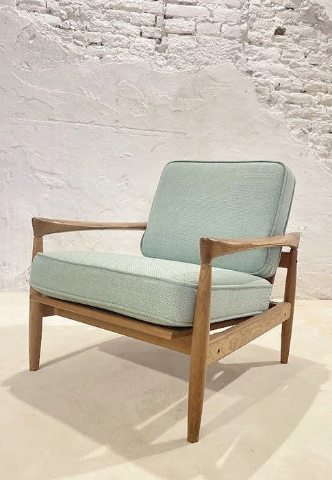 Scandinavian Oak Lounge "Kolding" Armchair by Erik Worts for IKEA