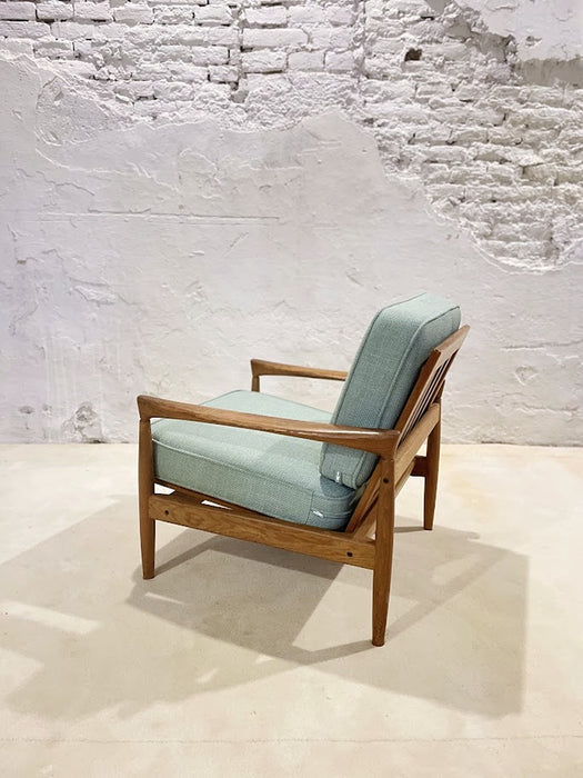 Scandinavian Oak Lounge "Kolding" Armchair by Erik Worts for IKEA
