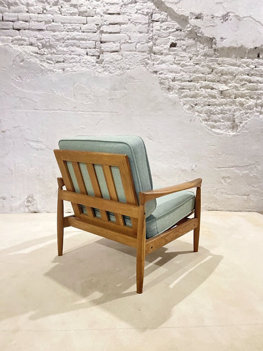 Scandinavian Oak Lounge "Kolding" Armchair by Erik Worts for IKEA