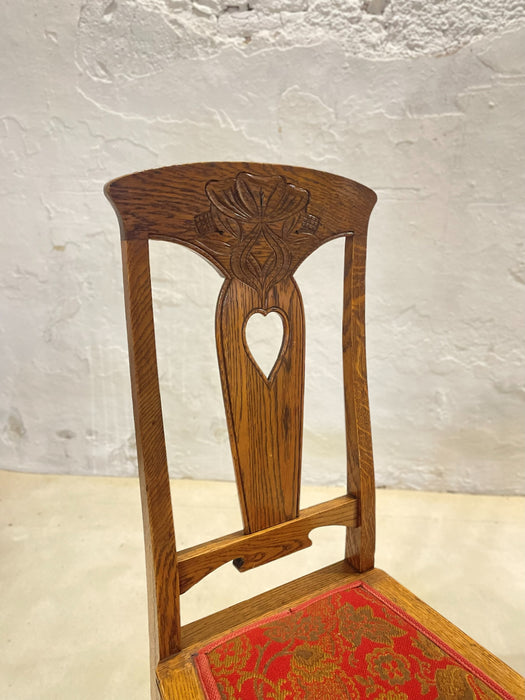  Swedish Art Nouveau Chairs in Oak, circa 1910