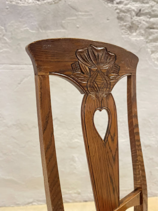  Swedish Art Nouveau Chairs in Oak, circa 1910