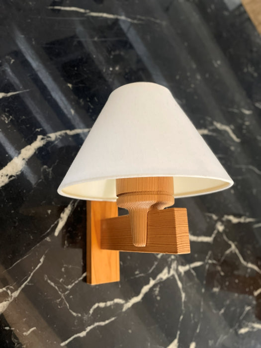 Scandinavian Modern Pine Wood Wall Sconce