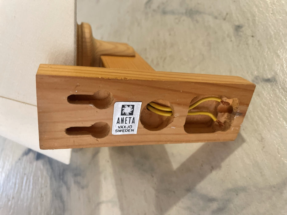 Scandinavian Modern Pine Wood Wall Sconce