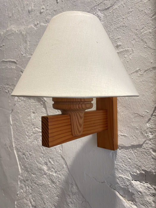 Scandinavian Modern Pine Wood Wall Sconce