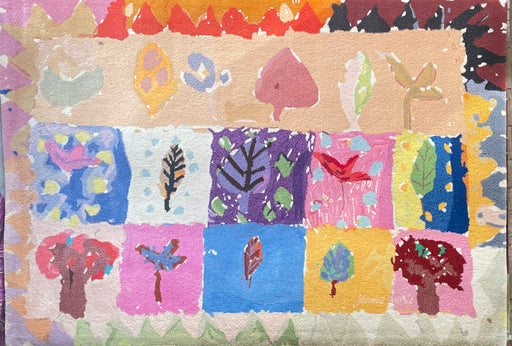 Tisca “Fait Main” Hand-Tufted Wool Rug, France, 1990s