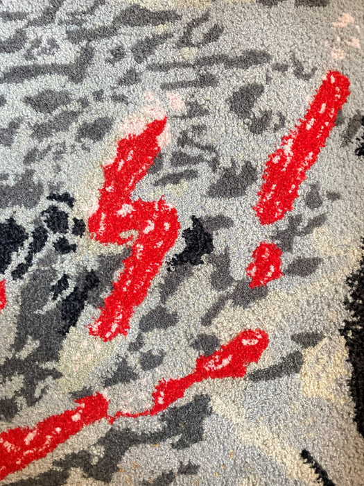 Bernard Quentin Le Passage du Temps Hand Tufted Wool Art Tapestry France 1998