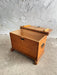 Swiss solid pine chest / holder with wrought iron fittings, Mid-20th Century