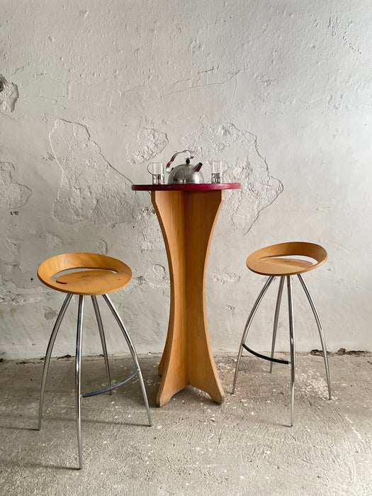Lyra Bar Stool -Pair, by Sigurdur Thorsteinsson for Magis Italy 1990s