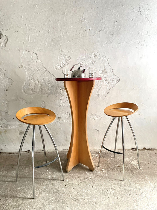 Lyra Bar Stool -Pair, by Sigurdur Thorsteinsson for Magis Italy 1990s