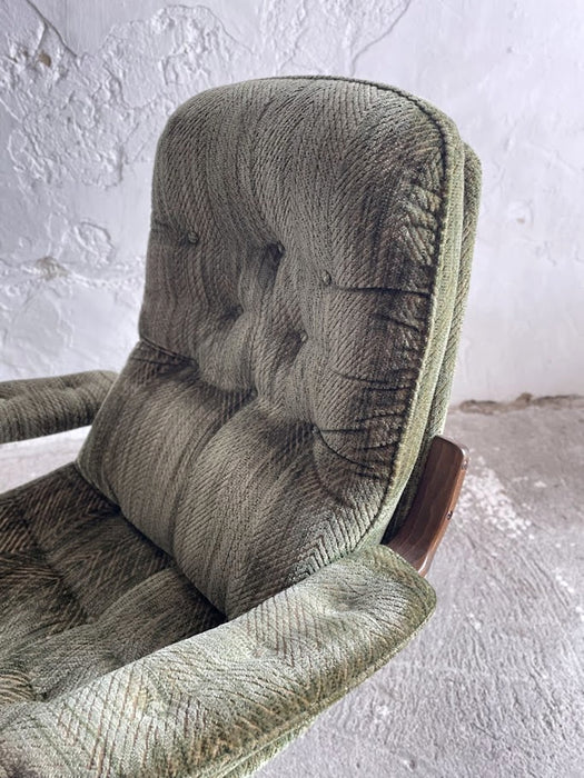 Vintage Scandinavian Design Göte Möbler Swivel Lounge Chair – Sweden, 1970s