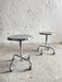 Rollen Zürich Authentic Swiss Bauhaus Industrial Chrome Swivel Stool circa 1950s
