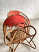 Rare Pair of Japanese Imaeda Rattan Lounge Chairs 1960s