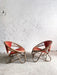 Rare Pair of Japanese Imaeda Rattan Lounge Chairs 1960s