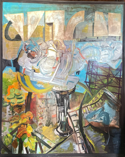 Untitled (Study), by Kazuo Yamada, Large Japanese Painting 2015