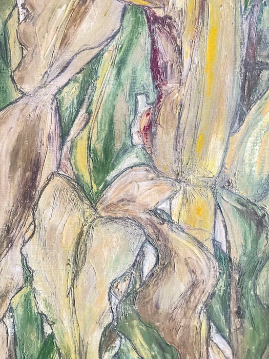 Morokoshi I (Corn I) by Miyazaki Kumiko Large Japanese Oil Painting, 1930-1940