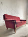 Mid-Century Modern Three-Seater Velvet Sofa Swedish 
