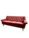 Mid-Century Modern Three-Seater Velvet Sofa, Swedish 1950s–1960s