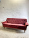 Mid-Century Modern Three-Seater Velvet Sofa Swedish 1950s–1960s