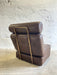 Vintage Yugoslav Design Convertible Leather Chair Bed, 1970s