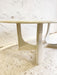 Vintage Marmorino Coffee Table With Sculptural Base, Danish Modern Style 1991