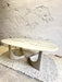 Vintage Marmorino Coffee Table With Sculptural Base, Danish Modern Style 1991