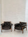 Mid Century Percival Lafer MP 41 Style Leather Armchair