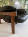 Mid Century Percival Lafer MP 41 Style Leather Armchair