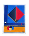 Modern Geometric Silkscreen Print by József Kádár, 1997 (Edition 12/25)